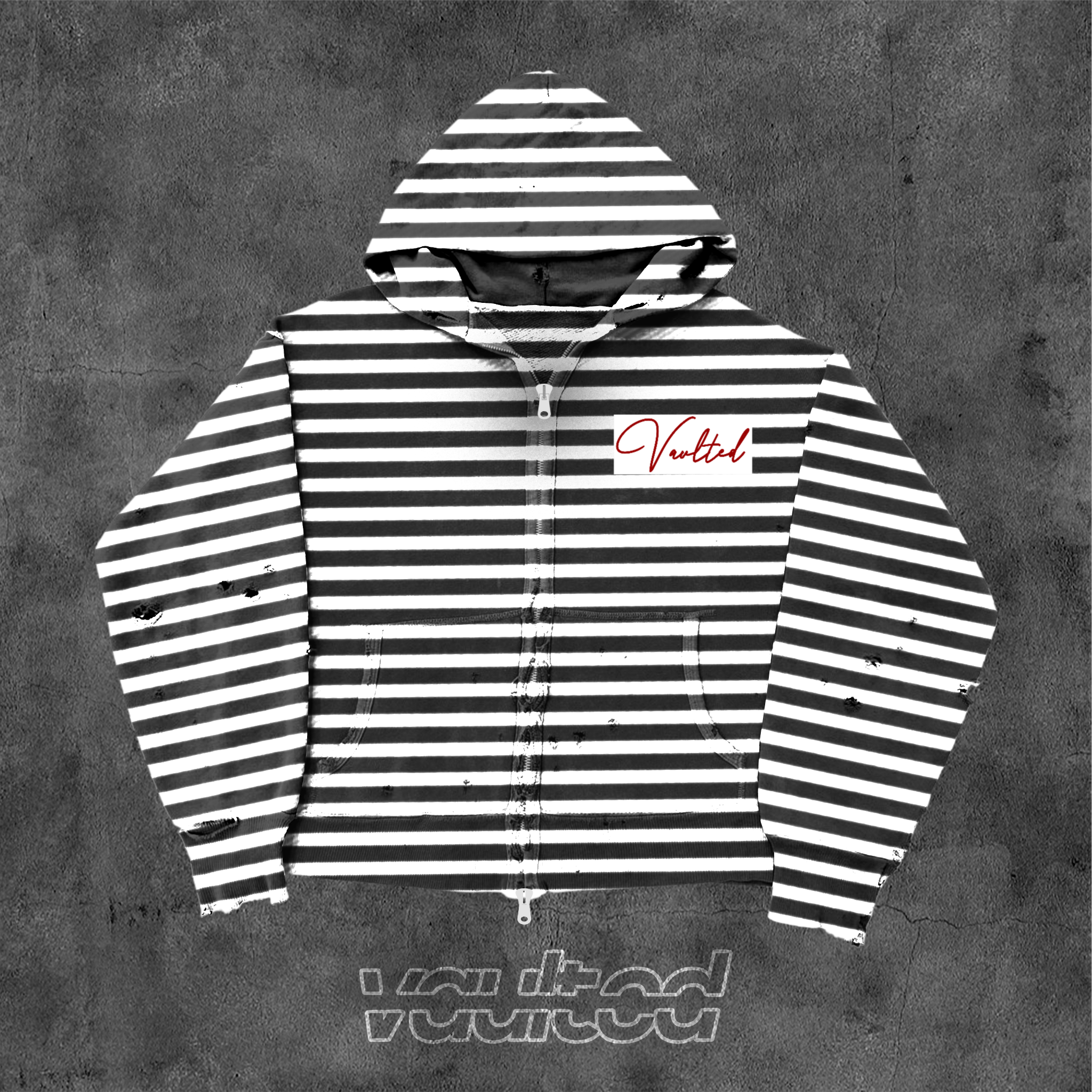 Vaulted " No Recess " Zip